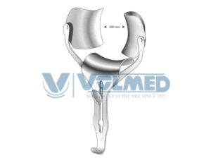 Ricard Abdominal Retractor (Center balde) - Length = 28 cm / 11", Blade = 55x70 mm, Opening Width = 320 mm