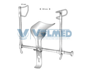 Gosset Abdominal Retractor - Blade Large = 63 mm, Opening Width = 160 mm