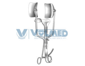 Oettingen Abdominal Retractor - Lateral Blades = 38x80 mm, Center Blades 50x85 mm, Opening Blade = 150 mm/ 6"