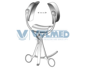 Collin Abdominal Retractor - Length = 28 cm / 11", With Center Blades