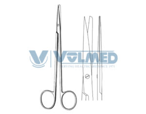 Metzenbaum-Nelson Scissor - Length = 18 cm / 7", Sharp/Blunt, Straight