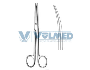 Lexer Scissor - Length = 16 cm / 6-1/4" , Blunt/Blunt, Curved