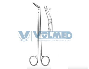 Potts Smith Scissor - Length = 19 cm / 7-1/2",Angle = 25, Standard