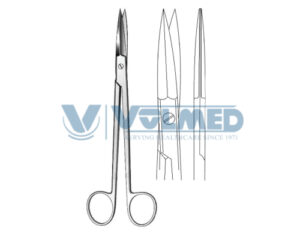 McIndoe Scissor - Length = 19 cm / 7-1/2", Straight,Cartiae scissors outer edges semi sharp