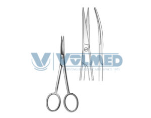 Dissecting Post Mortem Scissor - Length = 11 cm / 4-1/2", Curved