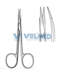 Steven Scissor - Length = 11 cm / 4-1/2", Blunt/Blunt, Curved