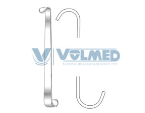 Luer Trachea Retractor - Length = 11 cm / 4-1/4"