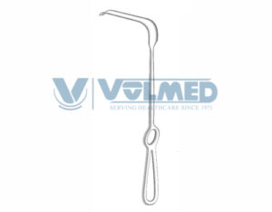 Obwegeser Ramus and Nasal Spine Retractor - Length = 24.5 cm / 9-3/4", Blade = 11/15 x 70 mm