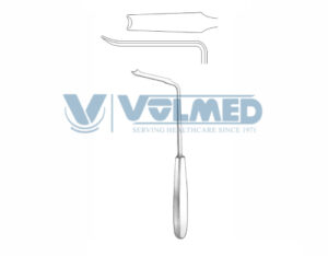 Obwegeser Mandibular Retractor, Zygomatic Retractor - Length = 21 cm / 8-1/4", Blade = 9/12 x 45 mm