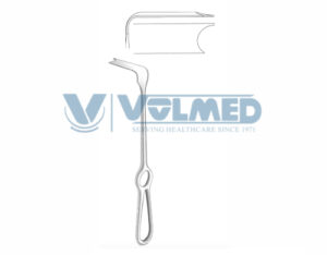 Steinhauser Mandibular Retractor, Zygomatic Retractor - Length = 23 cm / 9", Blade = 20x50 mm, Left