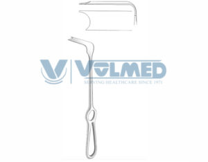 Steinhauser Mandibular Retractor, Zygomatic Retractor - Length = 23 cm / 9", Blade = 20x50 mm, Right