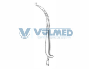 Oral Retractor - Length = 25.5 cm / 10", Blade = 9.5/16 mm, Concave Blade, Fully Bent Tip