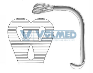 Wieder Cheek & Tongue Depressor - Length = 15 cm / 6", Tip = 43 mm