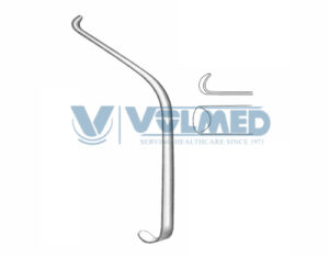 Obwegeser Chin, Channel & Ramus Retractor - Length = 16.5 cm / 6-1/2", Blade = 10x10 mm