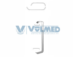 Tessier Soft Tissue Retractor - Length = 15.5 cm / 6", Blade = 35x12/ 45x16 mm