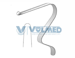 Tessier Soft Tissue Retractor - Length = 12.5 cm / 5", Blade = 8 mm, Fig. = 5