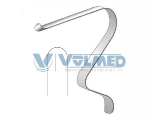 Tessier Soft Tissue Retractor - Length = 12.5 cm / 5", Blade = 12 mm, Fig. = 6