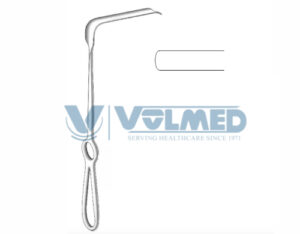 Obwegeser Soft Tissue Retractor - Length = 24 cm / 9-1/2", Blade = 10x35 mm, Bent Downwards