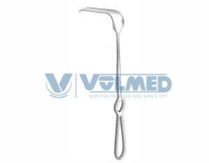 Obwegeser Third Molar and Soft Tissue Retractor - Length = 24 cm / 9-1/2", Blade = 15/22 x 70 mm